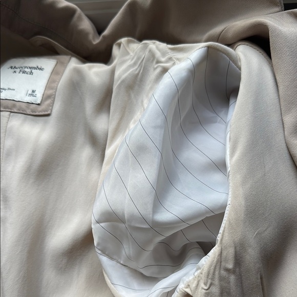 Abercrombie & Fitch Neutral Beige Blazer Women's Size Medium - Picture 7 of 7